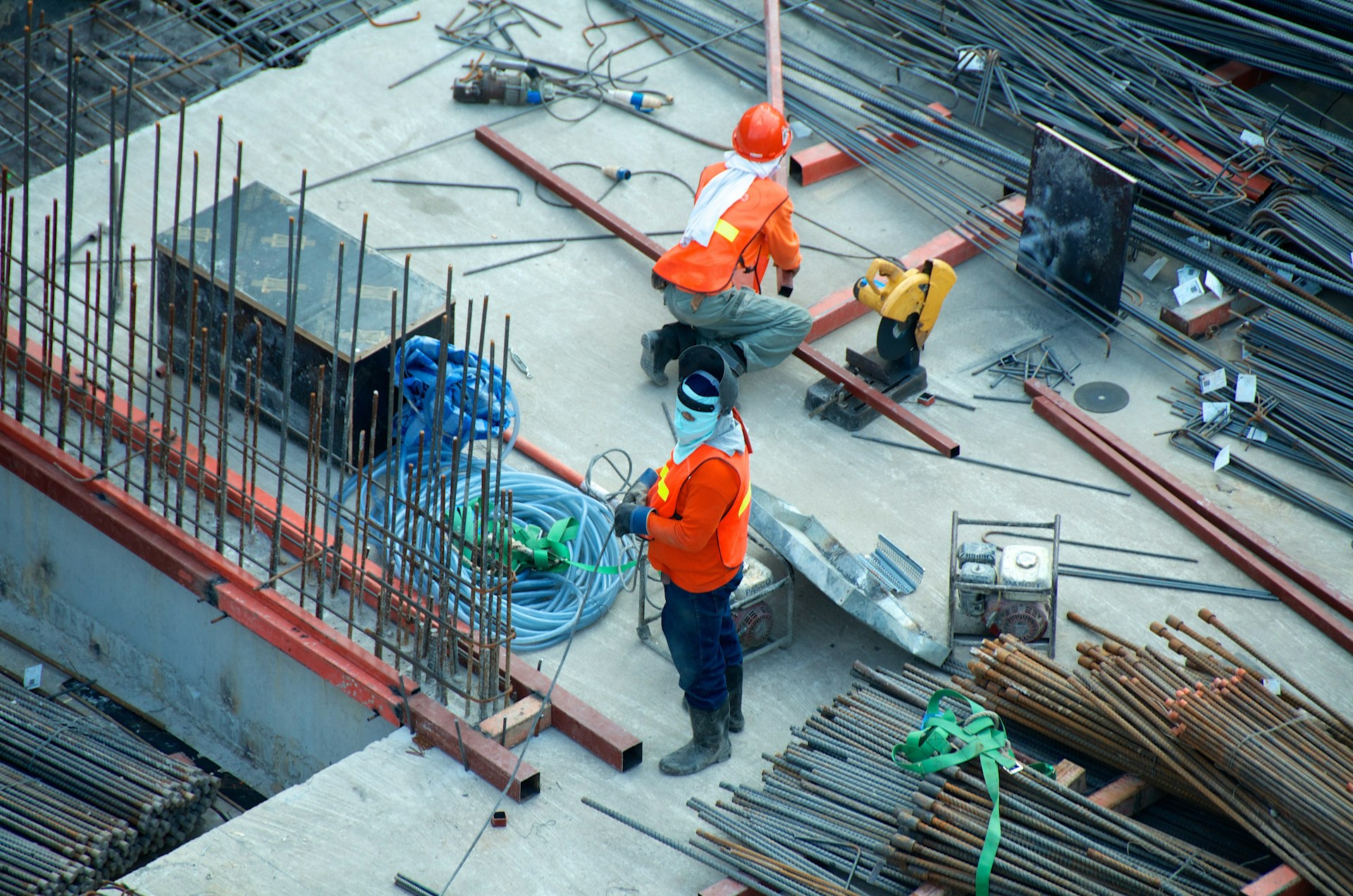 Skilled workforce on site